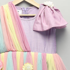 net frill dress for girls