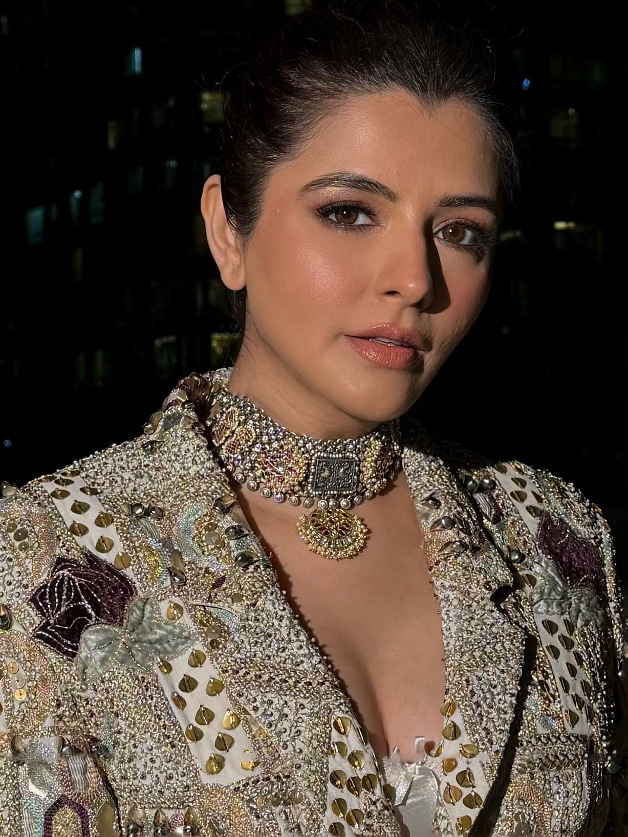 Multicolor Tribal Necklace Set