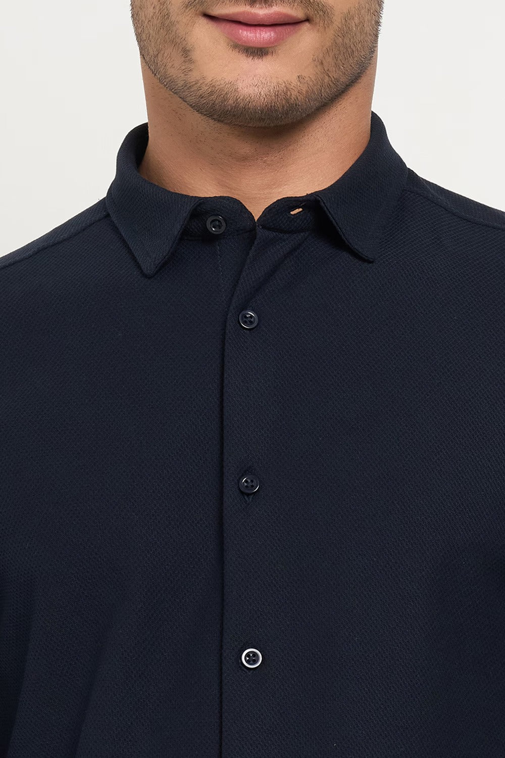 Navy blue casual shirt