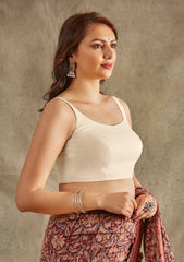 Off white blouse with back hook