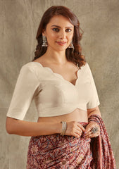 Linen blend blouse for women