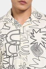 Off white casual shirt for men