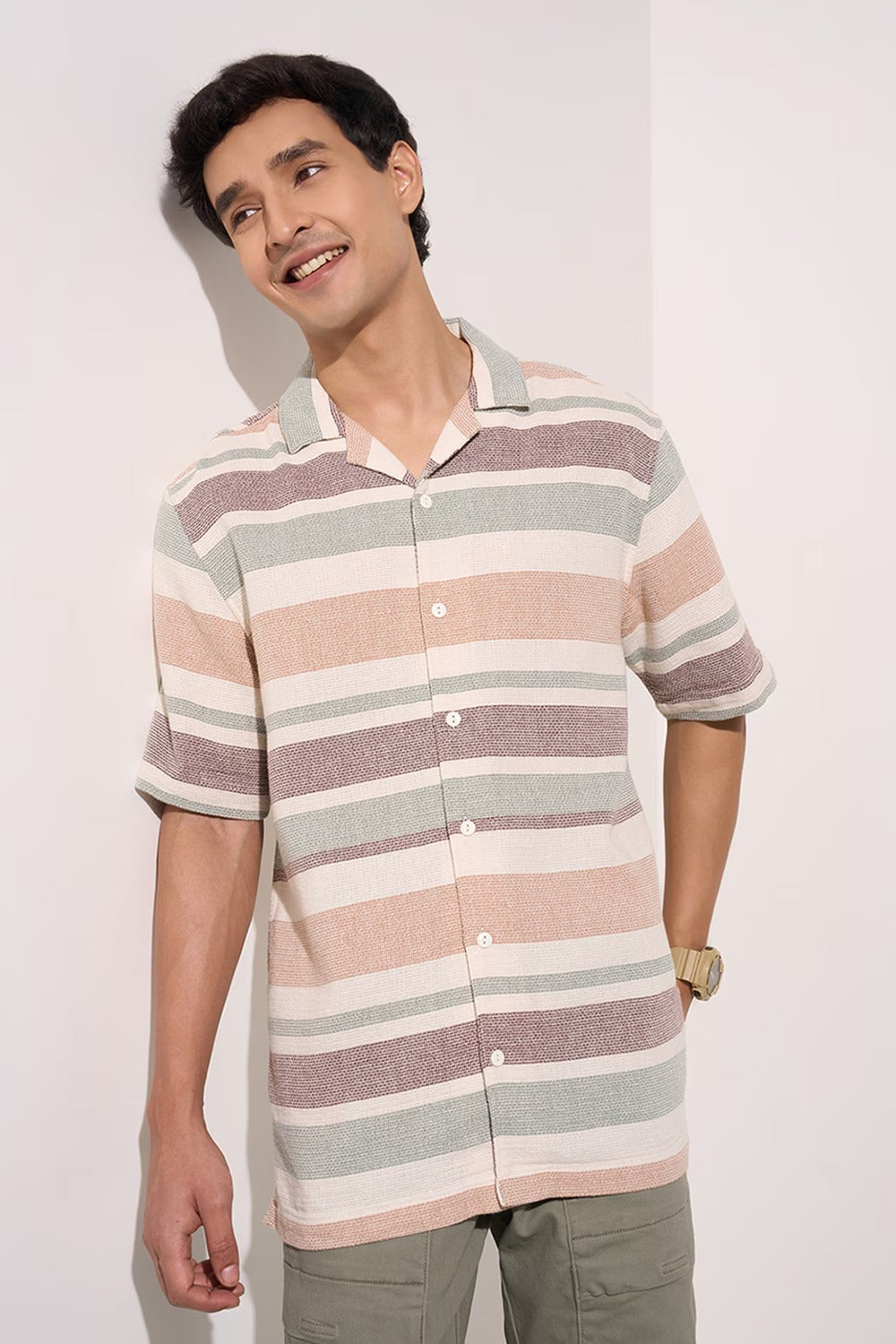 off-white button down shirt
