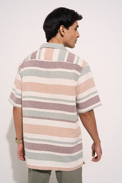 Short sleeve resort collar shirt