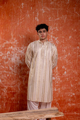 Sequin kurta design for men