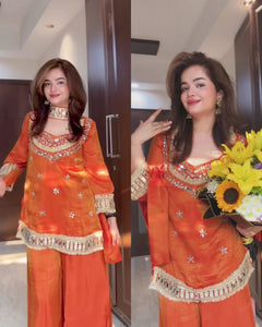 Amber Mirrorwork Palazzo Set