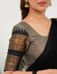 Lightweight georgette drape half saree