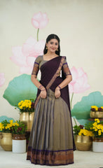 traditional half saree set