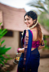 cotton half saree with zari border