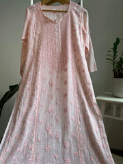 Kota doria chikankari kurti