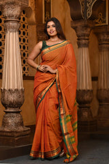 Zari border saree