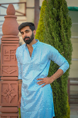 Chikankari kurta for men