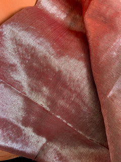 Pastel Coffee Handloom Tissue Saree