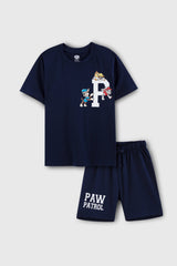 Paw patrol navy boys shorts set