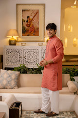 Mirror work kurta for men