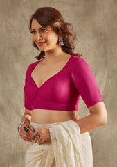 Pink blouse for saree