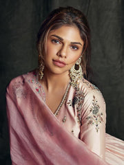 Pink Gold Plated Jadau Kundan Earrings – ME1190WP