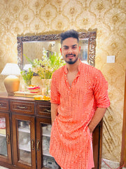 Traditional cotton kurta for men
