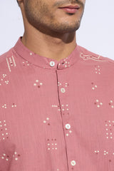 Men’s casual pink shirt