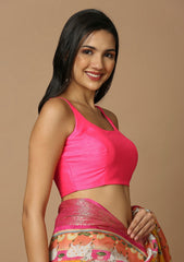 Sleeveless silk blouse for women