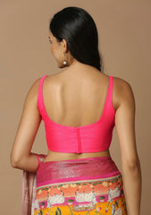 Round neck blouse design