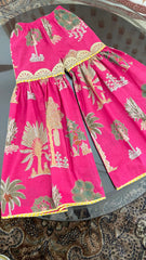Pink Yoke Kids Sharara Set