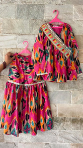 Pink Ikat Women's Sharara Set – By Reet Lifestyle