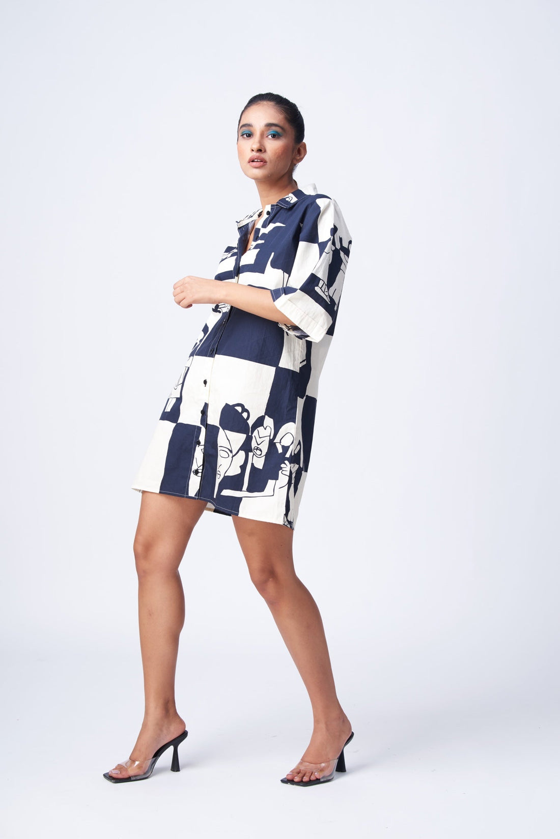 Cotton shirt dress