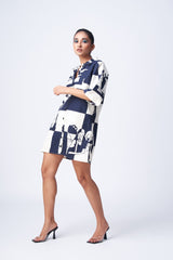 Cotton shirt dress