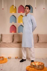 Mirror work kurta for men