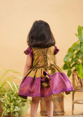 kids silk frock
