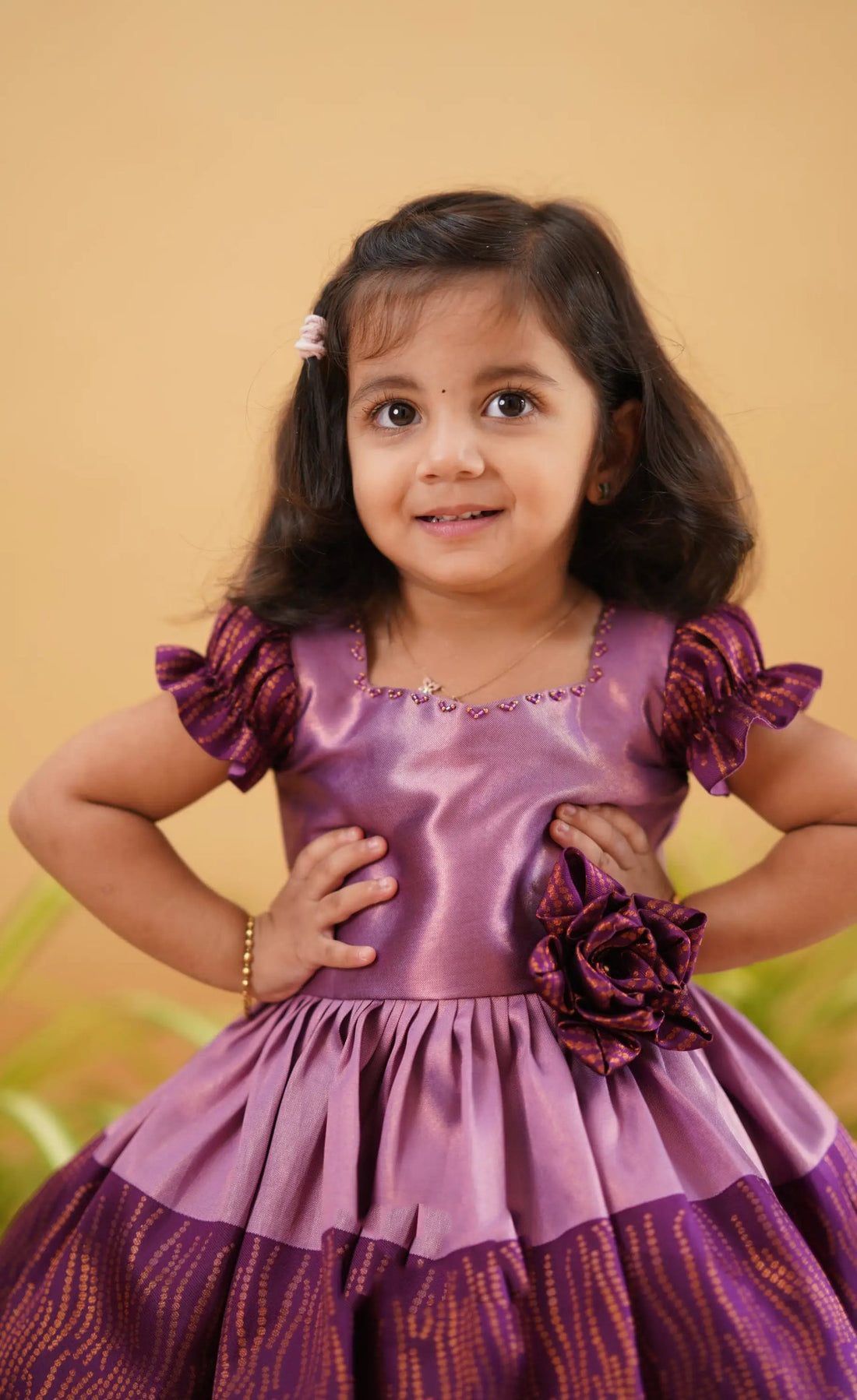 blended silk frock