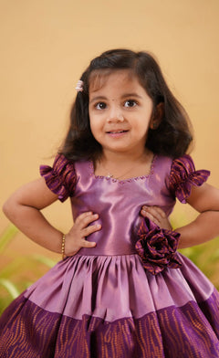 blended silk frock
