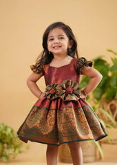 kids silk frock