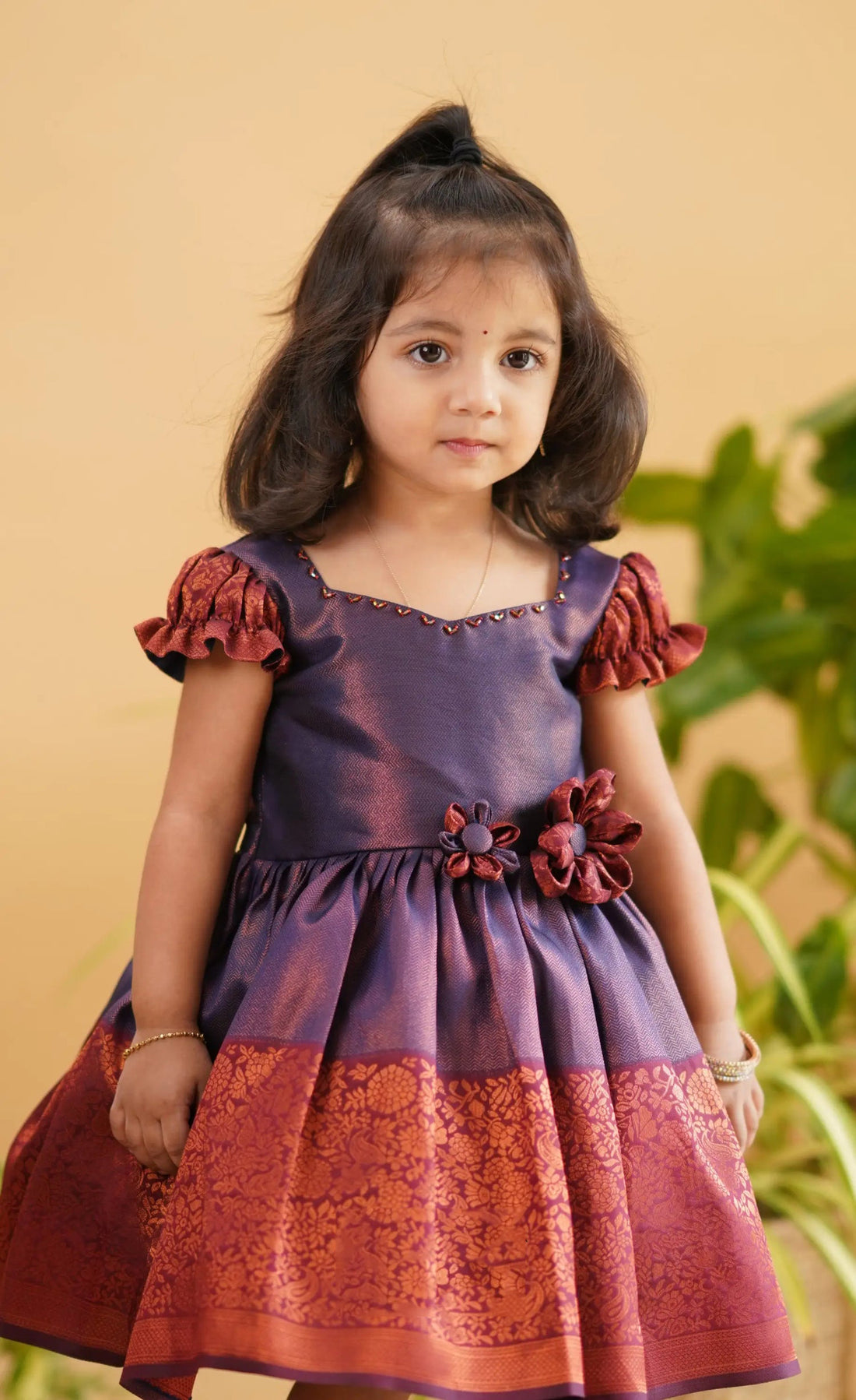 blended silk frock