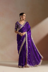 Royal Amethyst Ready-to-Wear Saree with blouse
