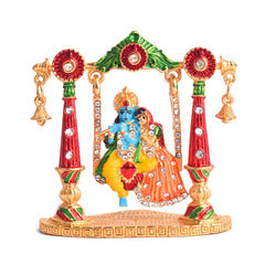 Radha Krishna Swing Idol Car Dashboard