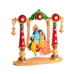 Radha Krishna Swing Idol Car Dashboard