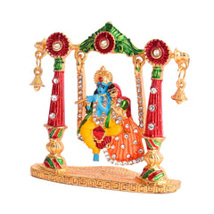 Radha Krishna Swing Idol Car Dashboard