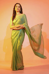 Ready to Wear Green Mercury Saree