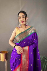 Ready to Wear Kamal Paithani Saree Purple