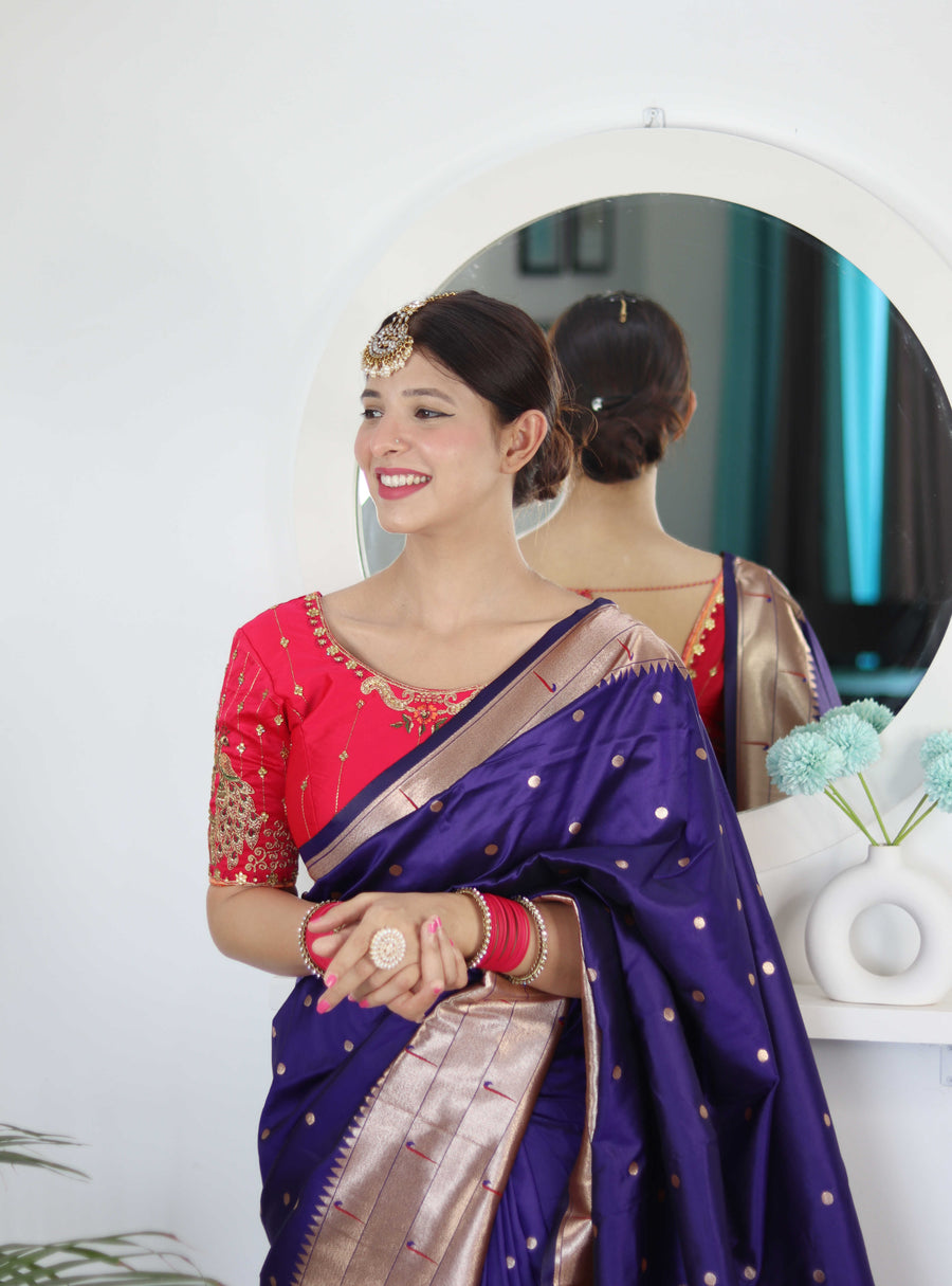 silken heritage paithani saree