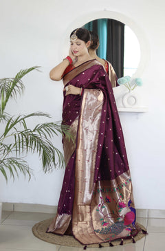 wedding wear paithani saree