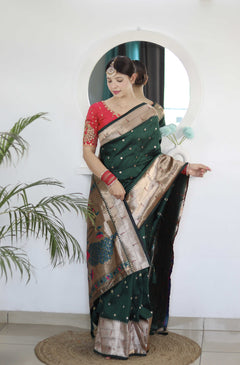 silken heritage paithani saree