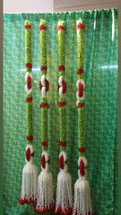 Red Green Cloth Garlands Set of 2
