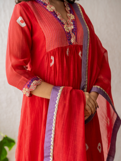 Red Scarlet Kurta Set