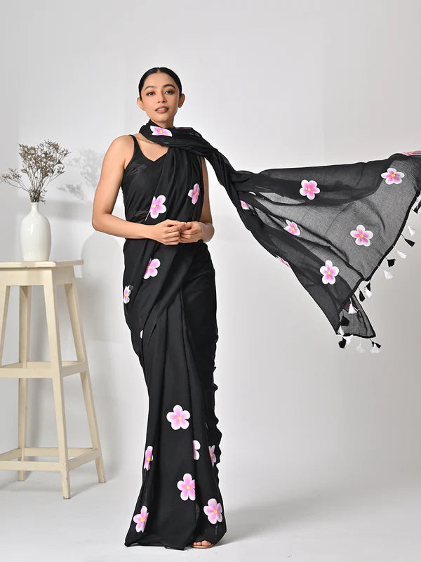 Soft mulmul cotton saree