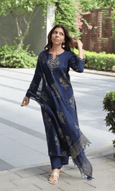 Royal Navy Mughal Women's Suit Set