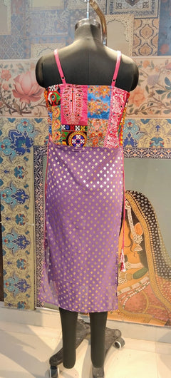 Bandhani Patchwork Shrug Suit Set