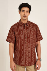 Rust color men's shirt